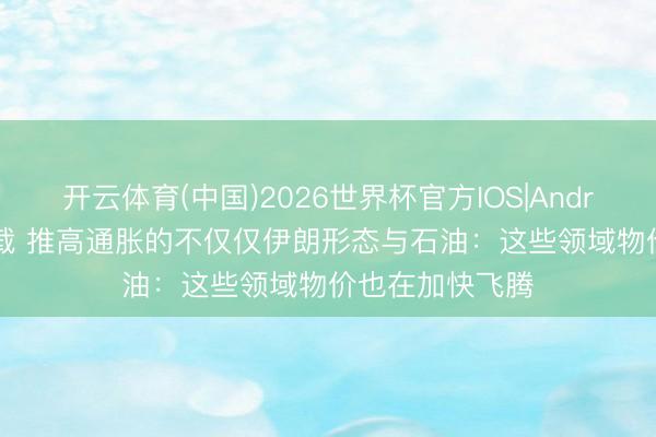 开云体育(中国)2026世界杯官方IOS|Android手机app下载 推高通胀的不仅仅伊朗形态与石油：这些领域物价也在加快飞腾