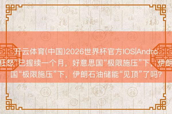 开云体育(中国)2026世界杯官方IOS|Android手机app下载 “经济狂怒”已握续一个月，好意思国“极限施压”下，伊朗石油储能“见顶”了吗？